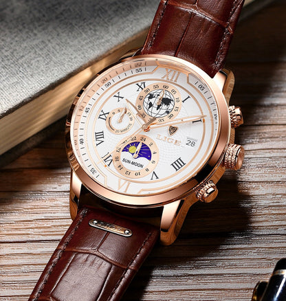Affordable Leather Chronograph Men's Watch