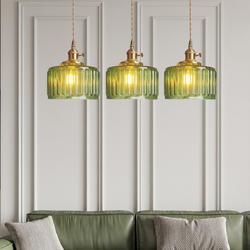 Classic Elegant Glass Drop Pendant Light