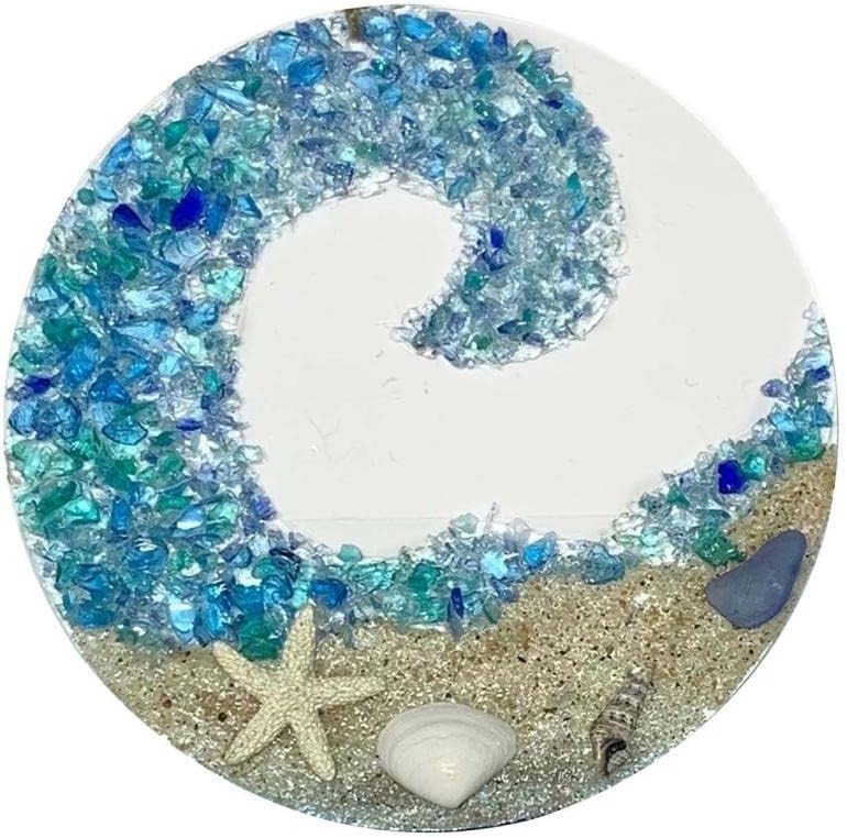 Colorful Glass Wave Coast Decoration