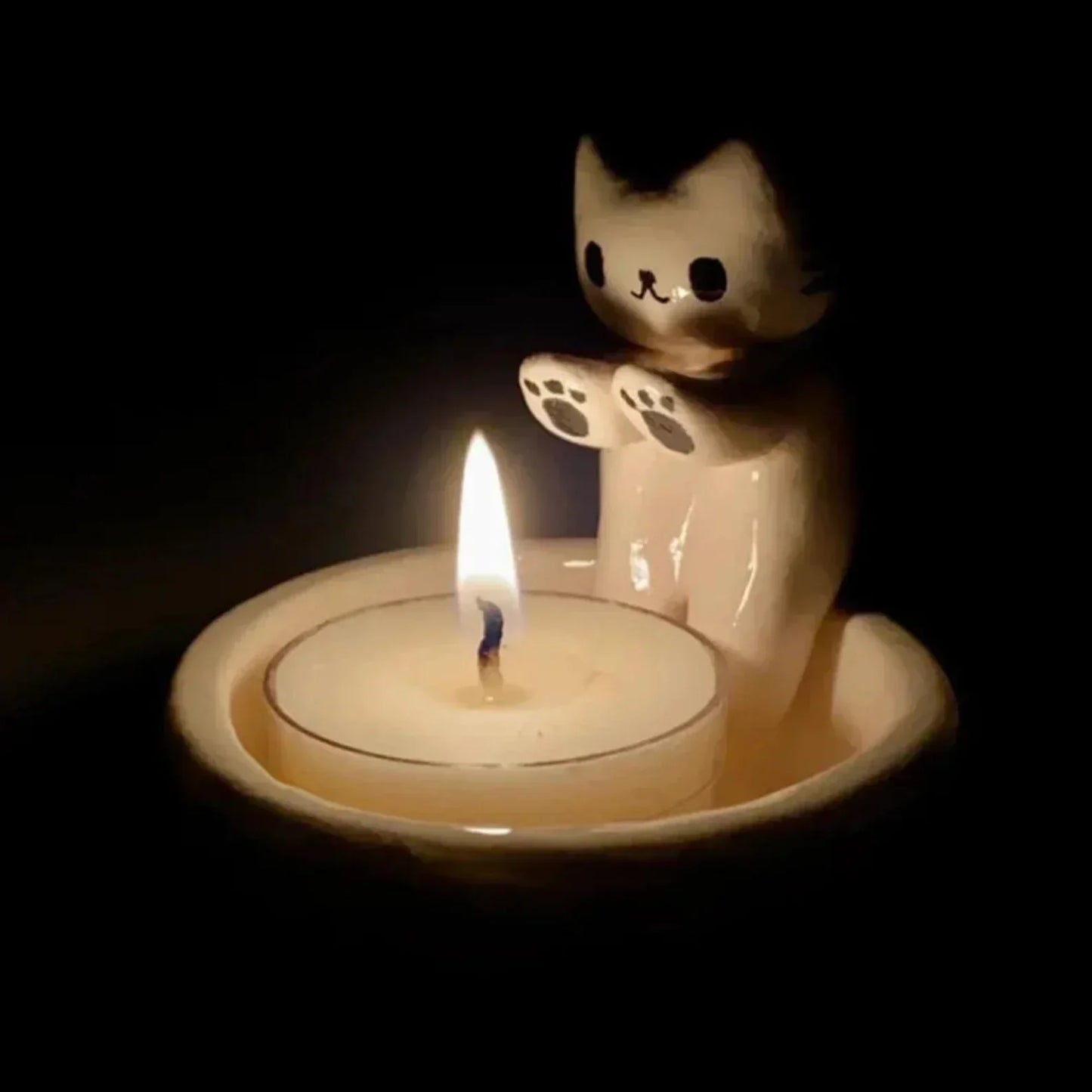 Adorable Kitty Tea Light Holders