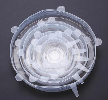 Reusable Silicone Food Covers Set
