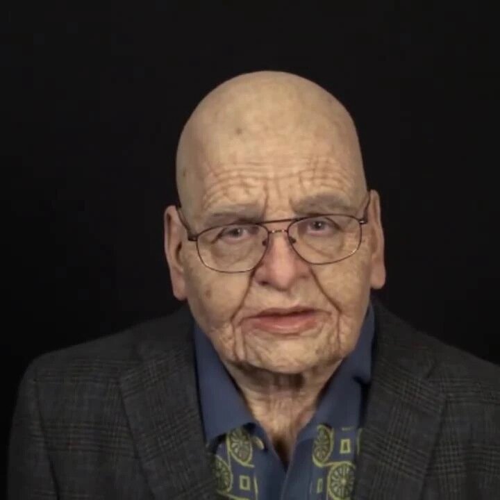 Spooky Old Man Mask - Realistic Halloween Latex Mask