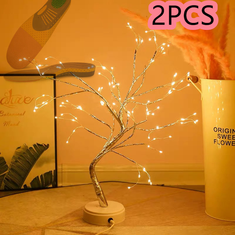 Warm Copper String Bedroom Lamp