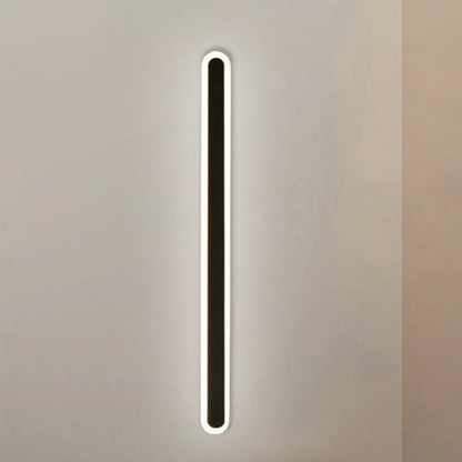 Slim LED Wall Light Fixtures in Black and White