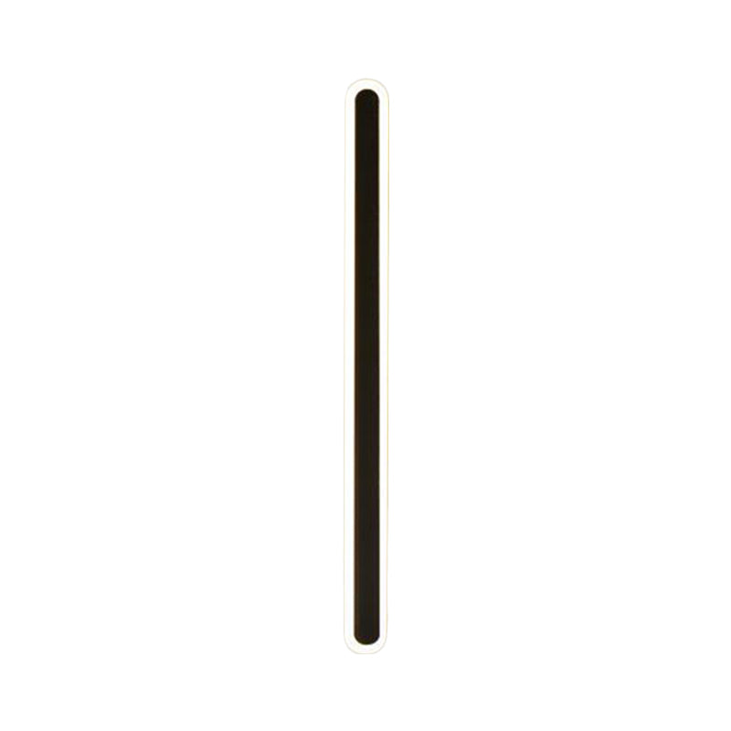 Slim LED Wall Light Fixtures in Black and White