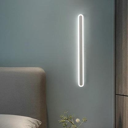 Slim LED Wall Light Fixtures in Black and White