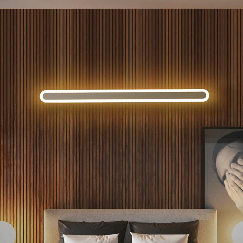 Slim LED Wall Light Fixtures in Black and White