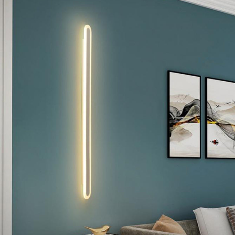 Slim LED Wall Light Fixtures in Black and White - Cofik
