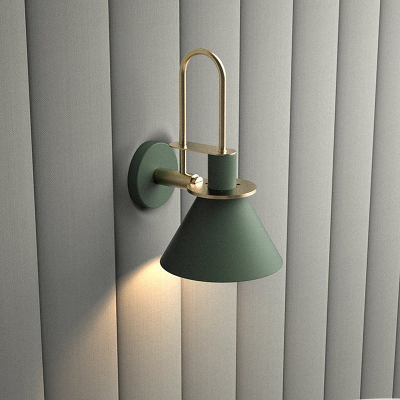 Simple Metal Cone Wall Light with Adjustable Arm - Cofik
