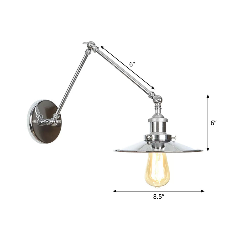 Modern Metal Swing Arm Wall Lamp