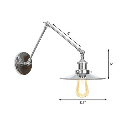 Modern Metal Swing Arm Wall Lamp