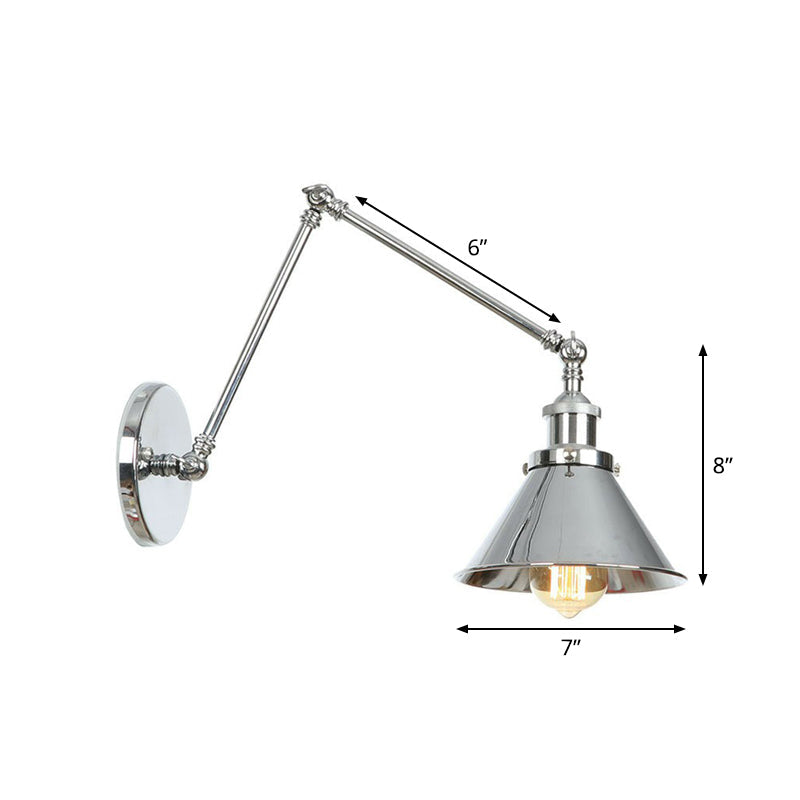 Modern Metal Swing Arm Wall Lamp - Cofik