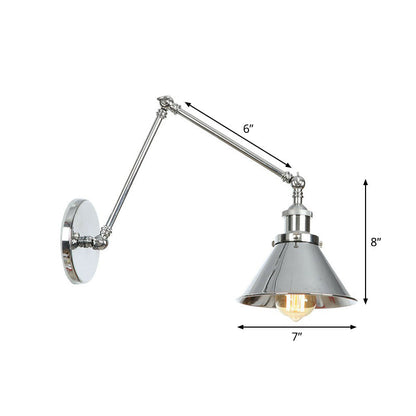 Modern Metal Swing Arm Wall Lamp - Cofik
