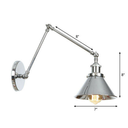 Modern Metal Swing Arm Wall Lamp