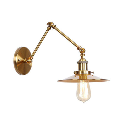 Vintage Metal Swing Arm Wall Lamp