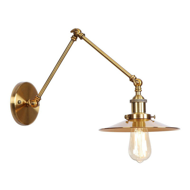Vintage Metal Swing Arm Wall Lamp