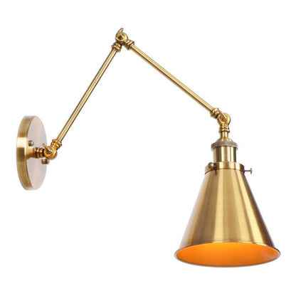 Vintage Metal Swing Arm Wall Lamp