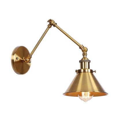 Vintage Metal Swing Arm Wall Lamp