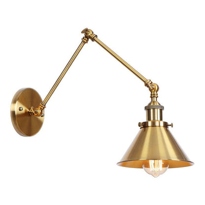 Vintage Metal Swing Arm Wall Lamp