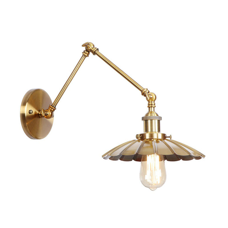 Vintage Metal Swing Arm Wall Lamp