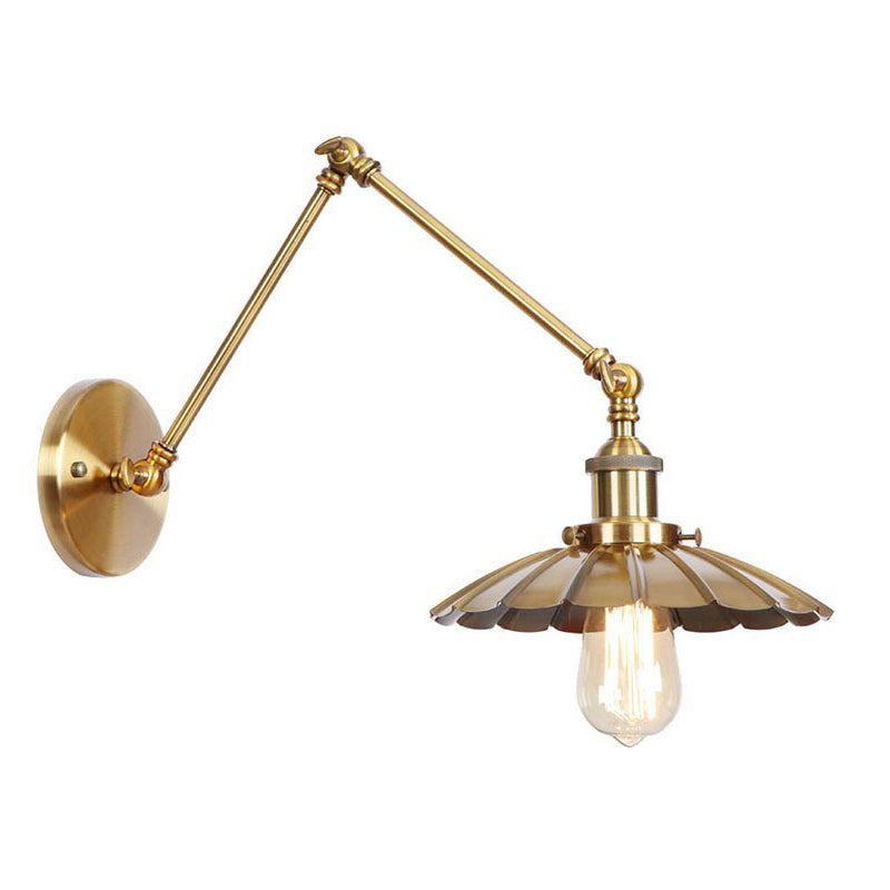 Vintage Metal Swing Arm Wall Lamp