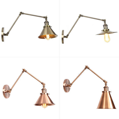 Metal Adjustable Wall Lamp Bronze Finish