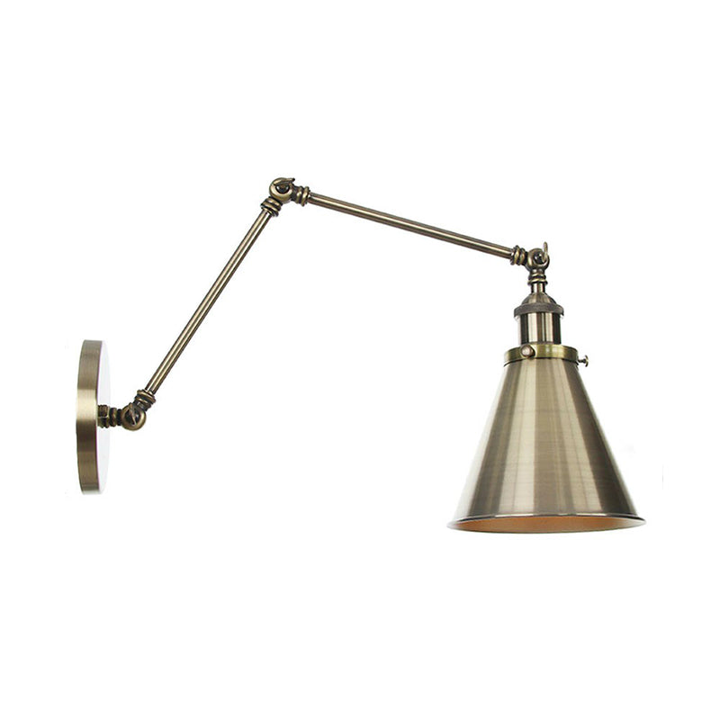 Metal Adjustable Wall Lamp Bronze Finish
