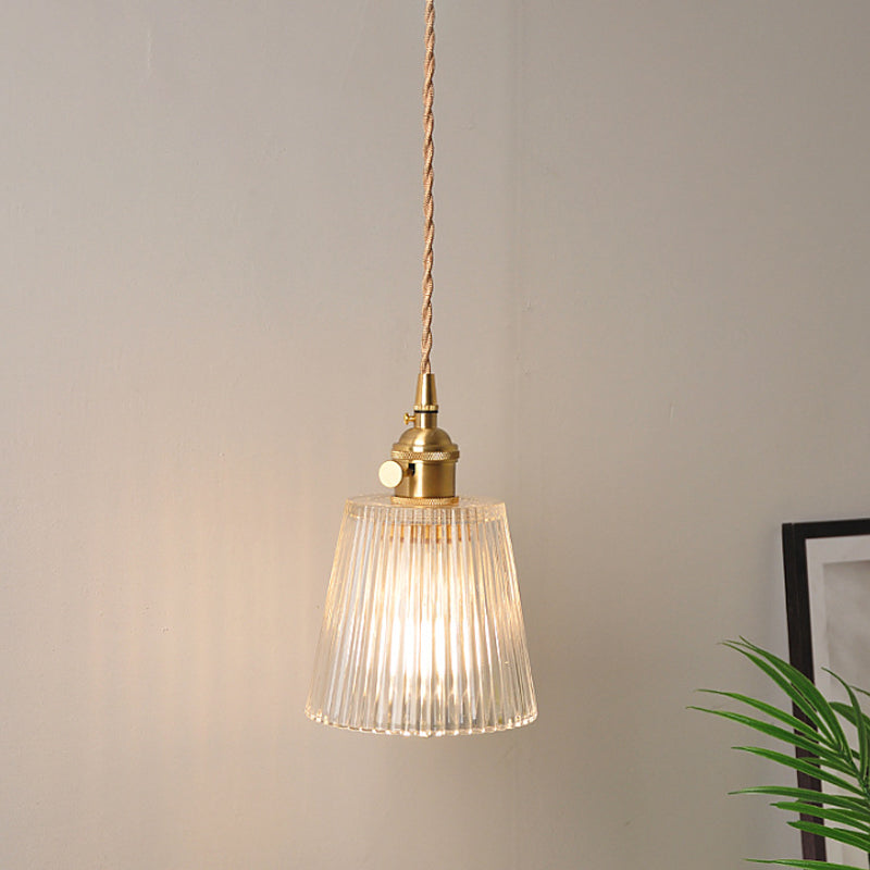 Classic Glass Tabletop Wall Light with Brass Finish