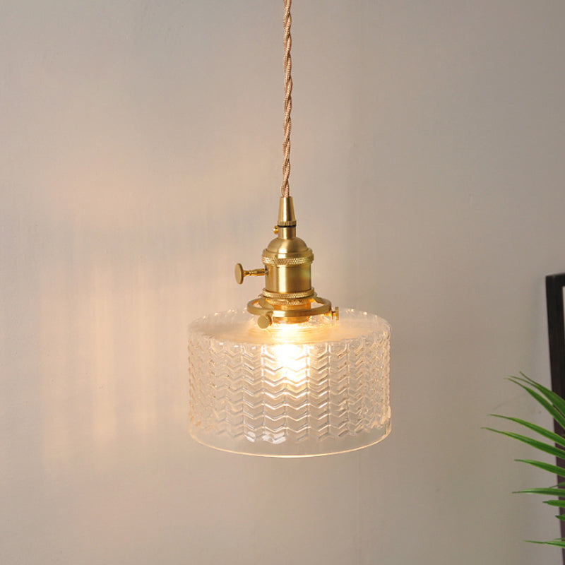 Classic Glass Tabletop Wall Light with Brass Finish