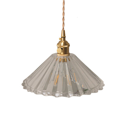 Classic Glass Tabletop Wall Light with Brass Finish