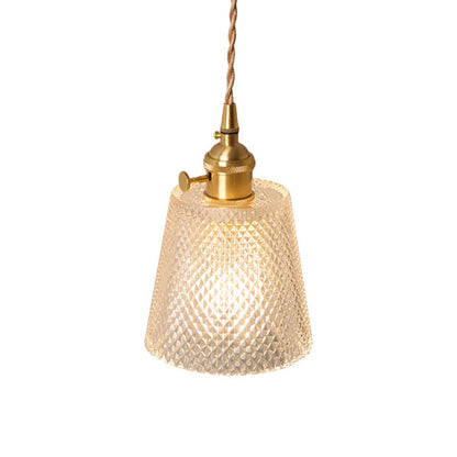 Classic Glass Tabletop Wall Light with Brass Finish