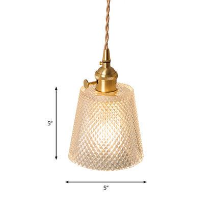 Classic Glass Tabletop Wall Light with Brass Finish