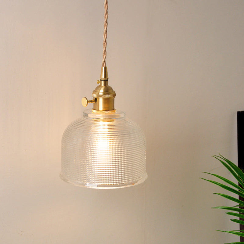 Classic Glass Tabletop Wall Light with Brass Finish