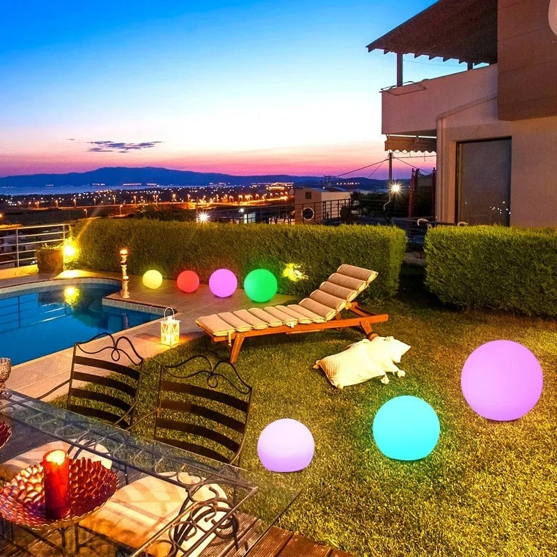 Colorful Outdoor Solar Powered Garden Lamps