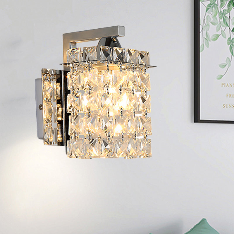 Glass Cube LED Wall Light