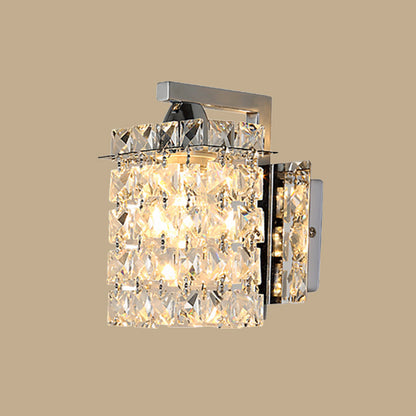 Glass Cube LED Wall Light