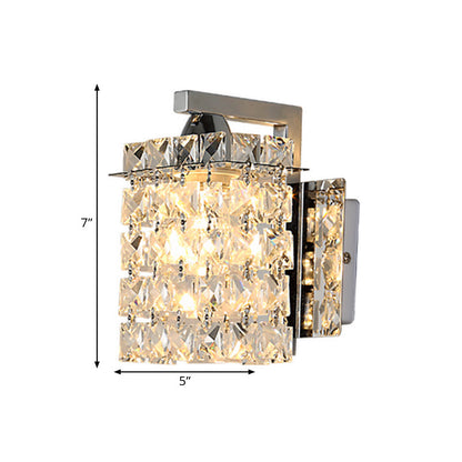 Glass Cube LED Wall Light