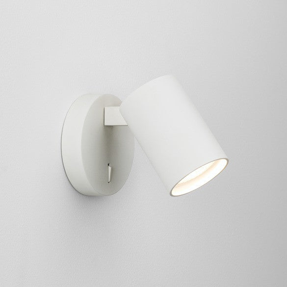 Simple White Single Switch Wall Lamp