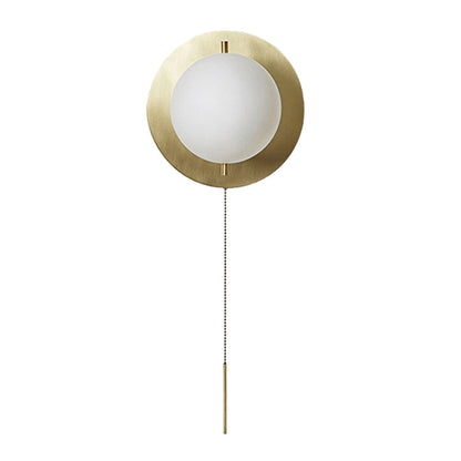 Small Glass Globe Wall Lamp