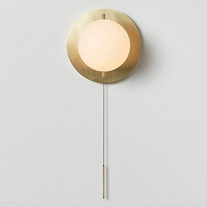 Small Glass Globe Wall Lamp