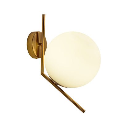 Small Glass Globe Wall Lamp