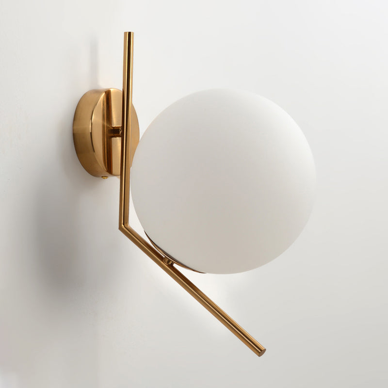 Small Glass Globe Wall Lamp