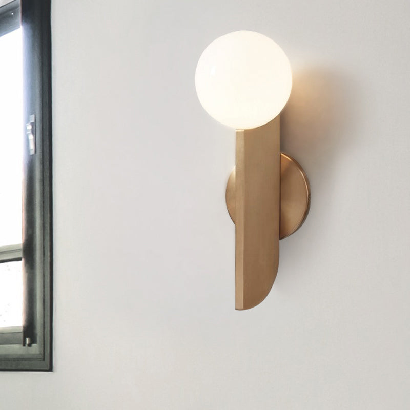 Small Glass Globe Wall Lamp