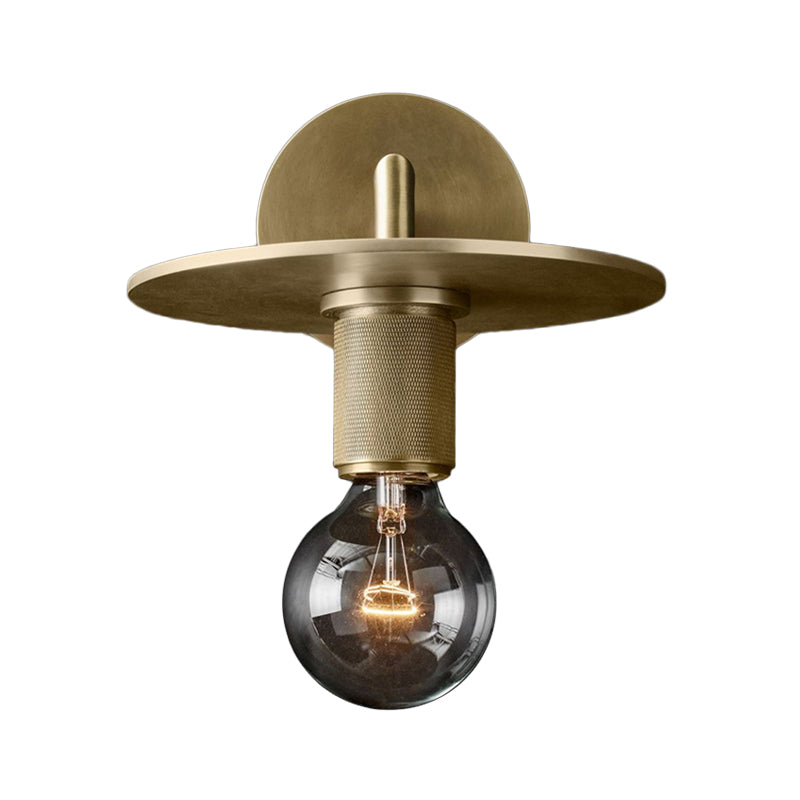 Vintage Metal Glass Wall Sconce Light