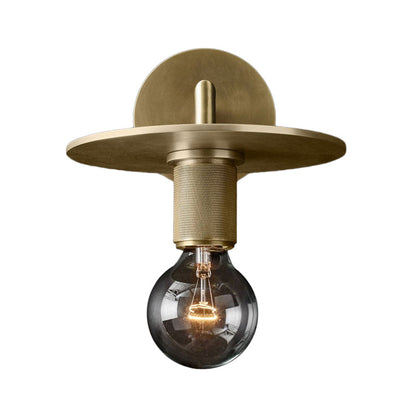 Vintage Metal Glass Wall Sconce Light