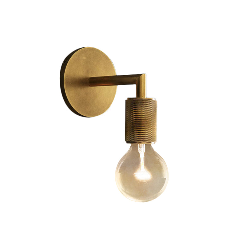 Vintage Metal Glass Wall Sconce Light