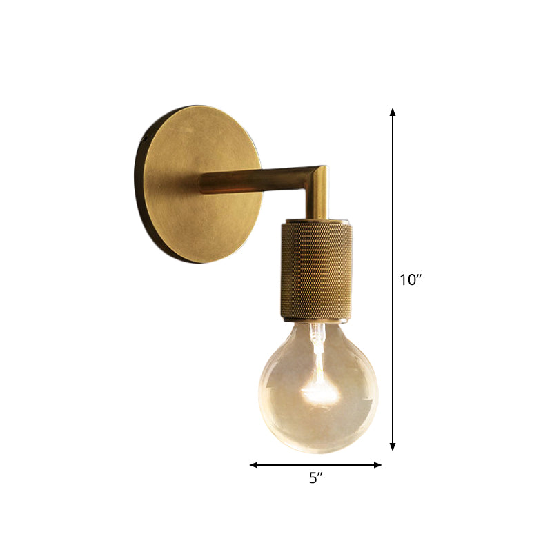 Vintage Metal Glass Wall Sconce Light