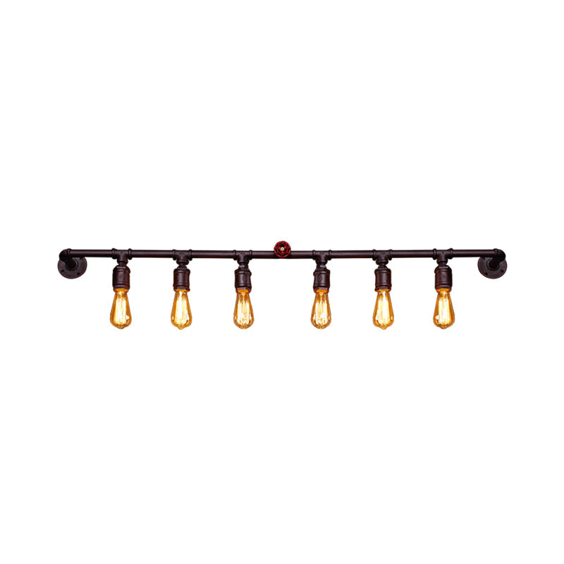 Modern Metal Pipe Wall Lamp 2/4/6 Lights