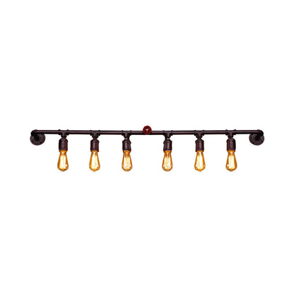 Modern Metal Pipe Wall Lamp 2/4/6 Lights