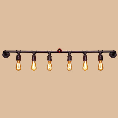 Modern Metal Pipe Wall Lamp 2/4/6 Lights